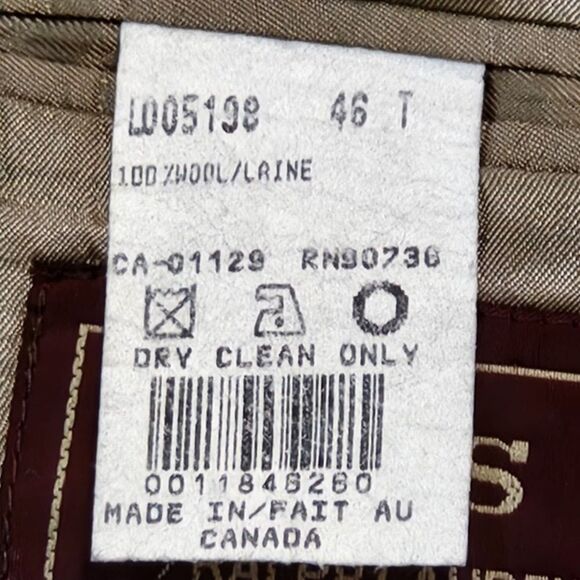 Chaps Ralph Lauren Mens Vintage Blaze 46T‎ Pure Wool 2 Button Sport Coat Canada - Picture 11 of 11